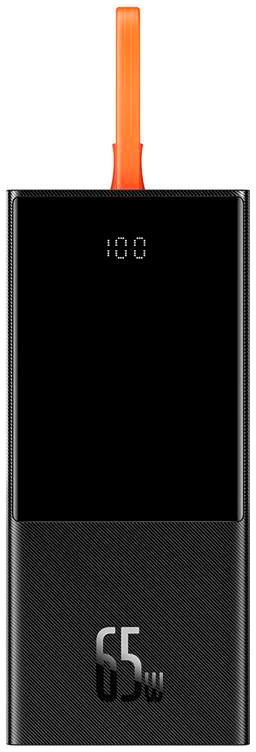 Зовнішній акумулятор (PowerBank) BASEUS 20000 mAh PD 65W Black (PPJL000001)